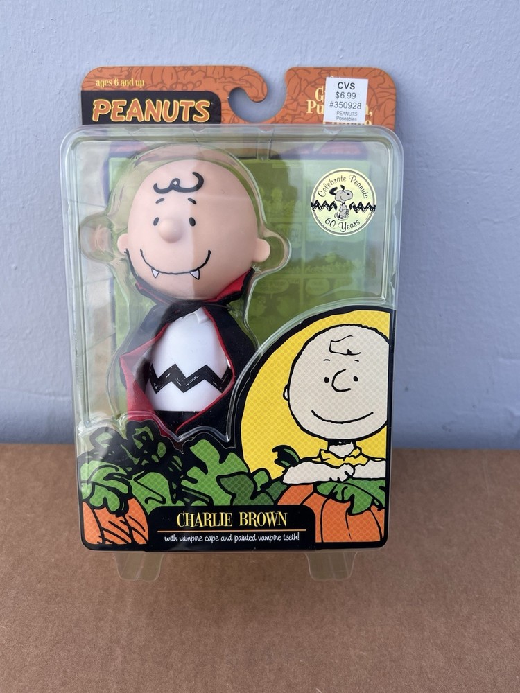 Peanuts Charlie Brown Vampire Its the Great Pumpkin Doll Figure 2009 Forever Fun