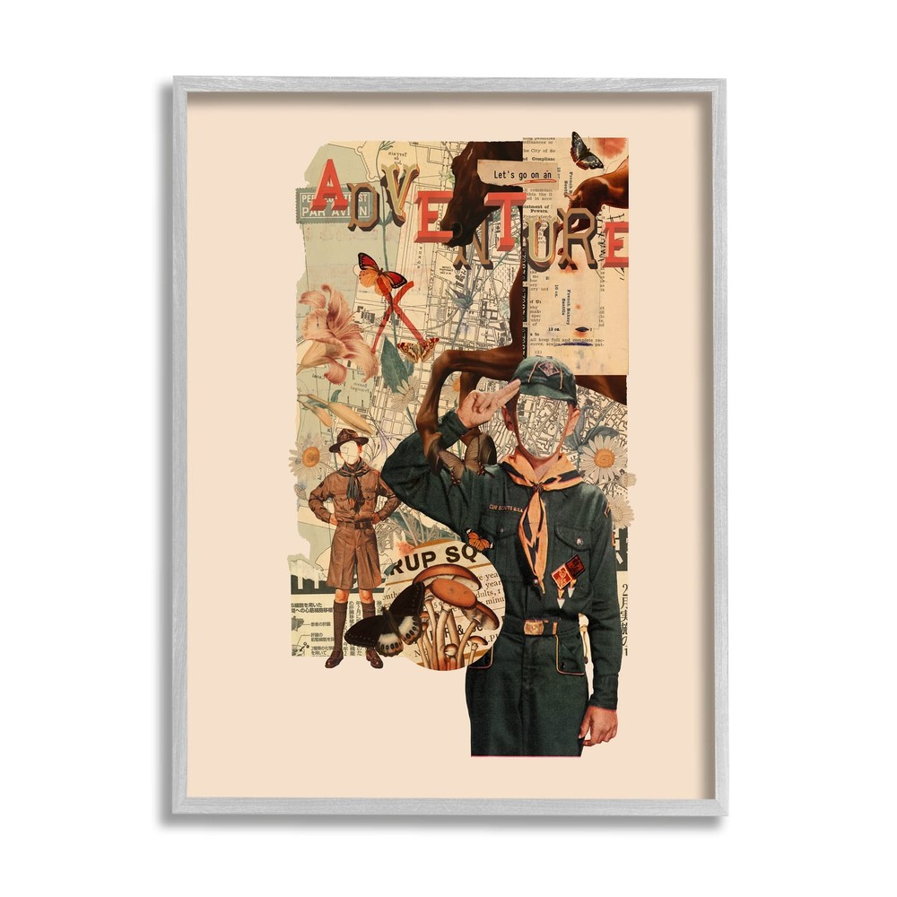 Surreal Adventure Botanical Collage Framed Wall Art, Design by Matheus Lopes ...