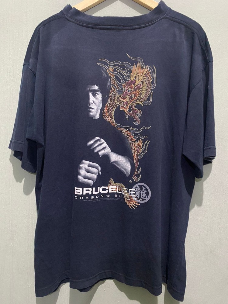 vintage bruce lee shirt 90s very rare  movie tee Michael Tag