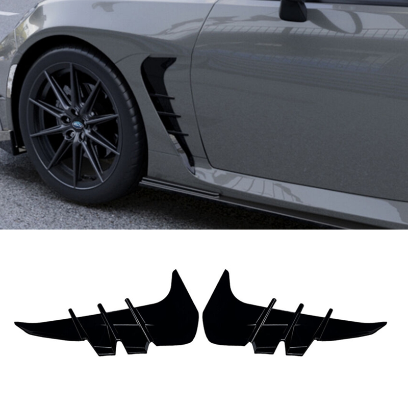 Glossy Black Side Wing Air Flow Fender Vent Cover For Subaru BRZ 2022-2024 2023
