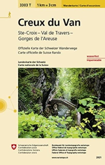 Creux du Van: 2021 SHEET MAP FOLDED 9783302333038