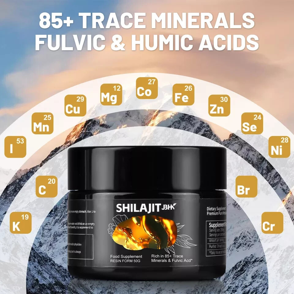 Pure 100% Himalayan Shilajit, Soft Resin, Organic, Extremely Potent, Fulvic Acid