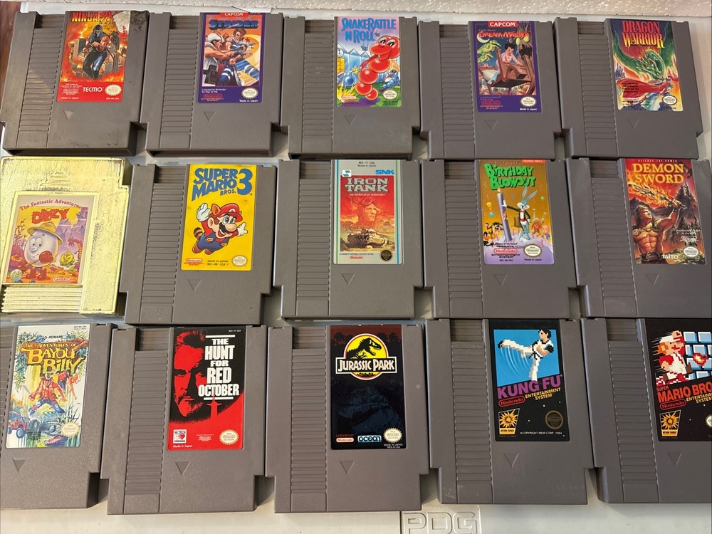 Nintendo NES Action game bundle Video Game lot