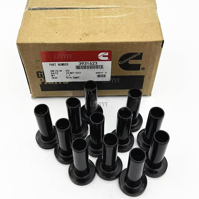 12X Camshaft Tappet Lifters w/ Cover Seal 3931623 For 5.9L Cummins 89-98.5 Dodge
