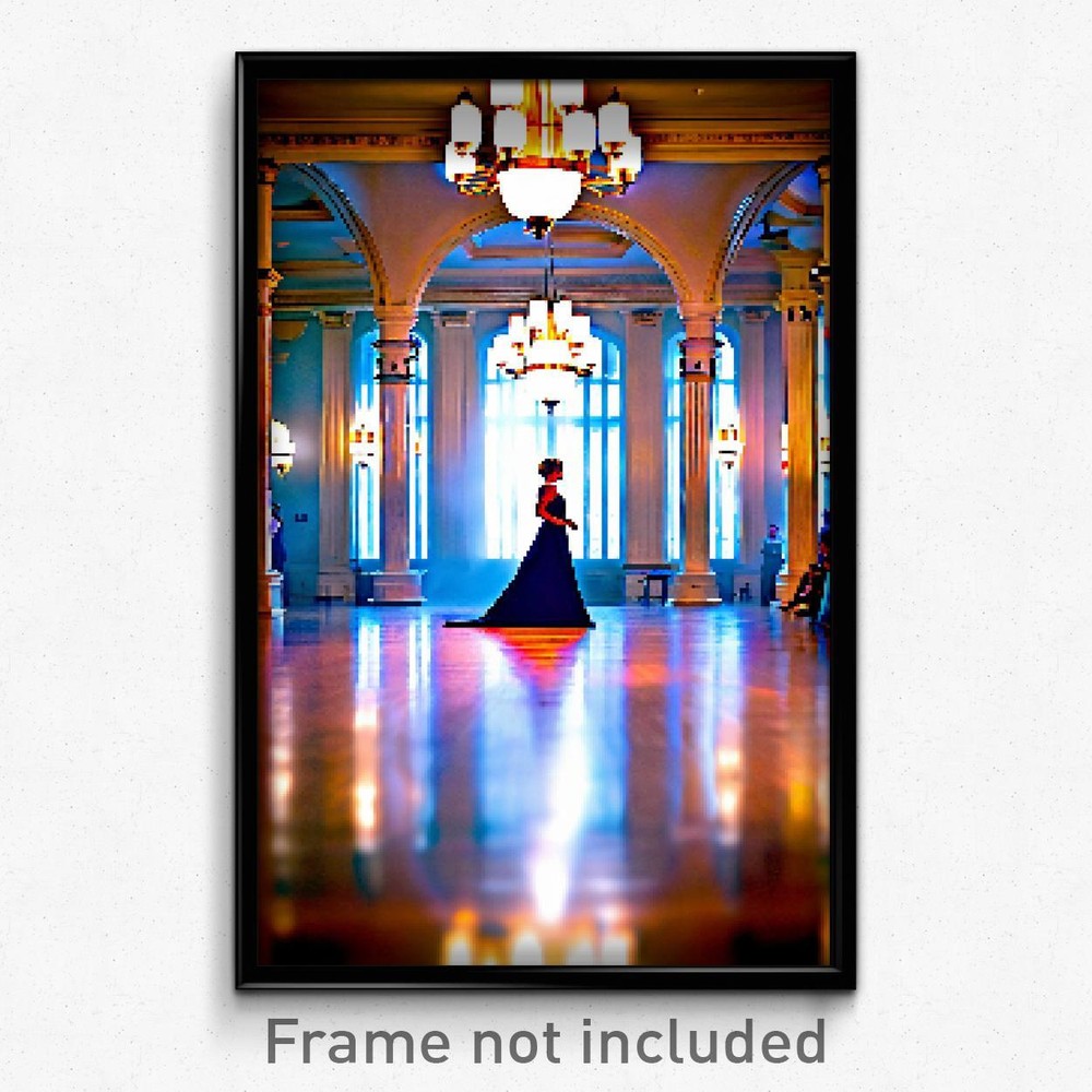 8-Bit Pixel Art Psychedelic Ballroom Trippy Video Game Poster