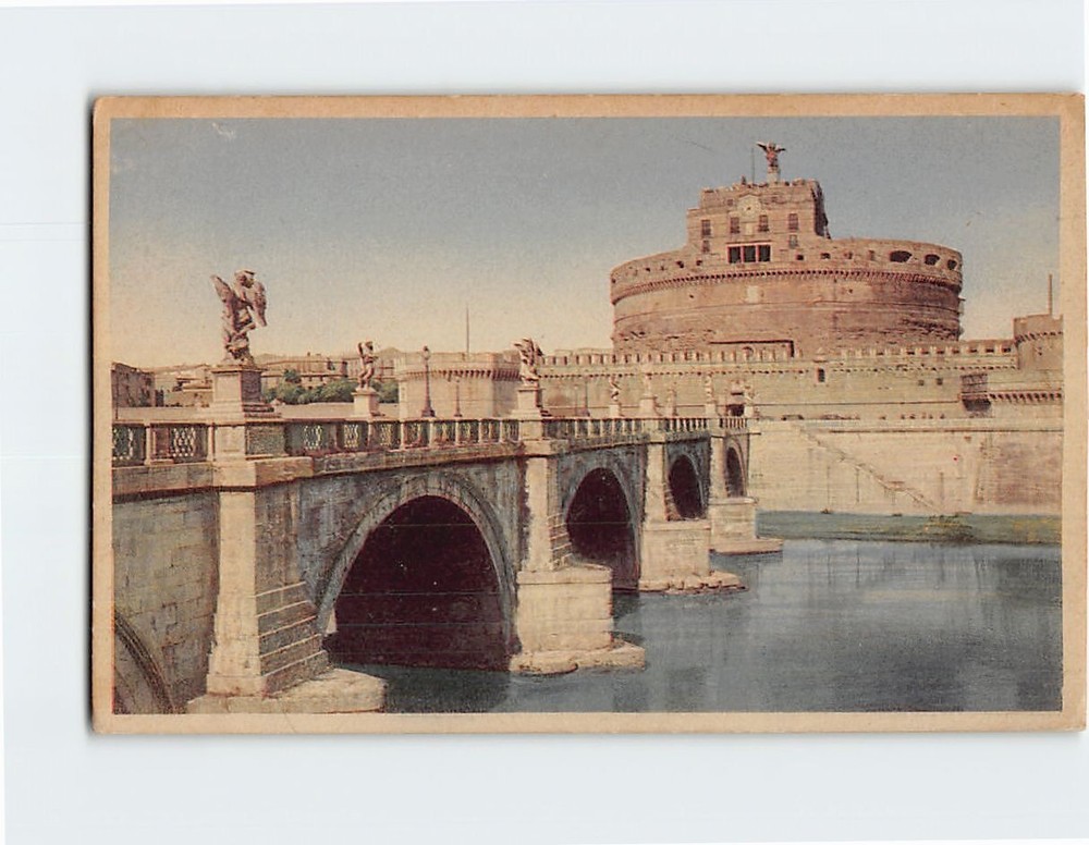 Postcard Castel Sant Angelo Rome Italy