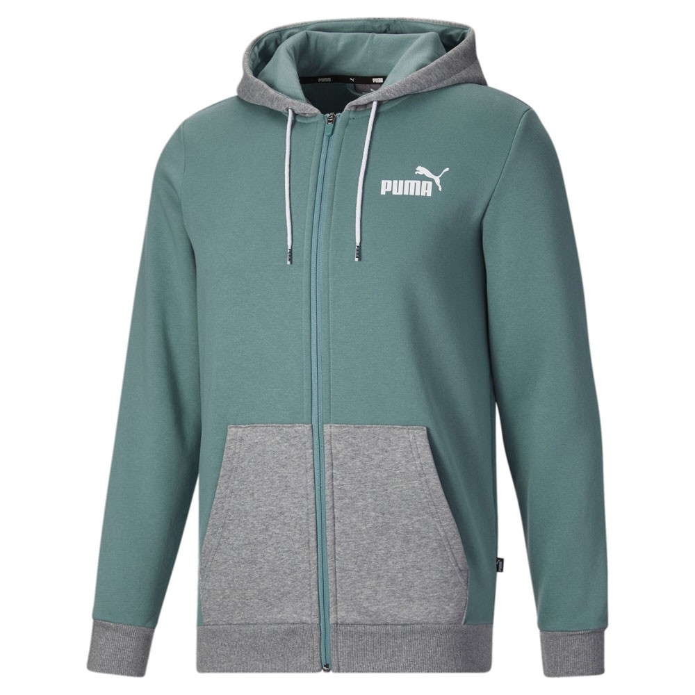 PUMA Colorblock Full Zip Hoodie Mens Size S  Casual Athletic Outerwear 67911684