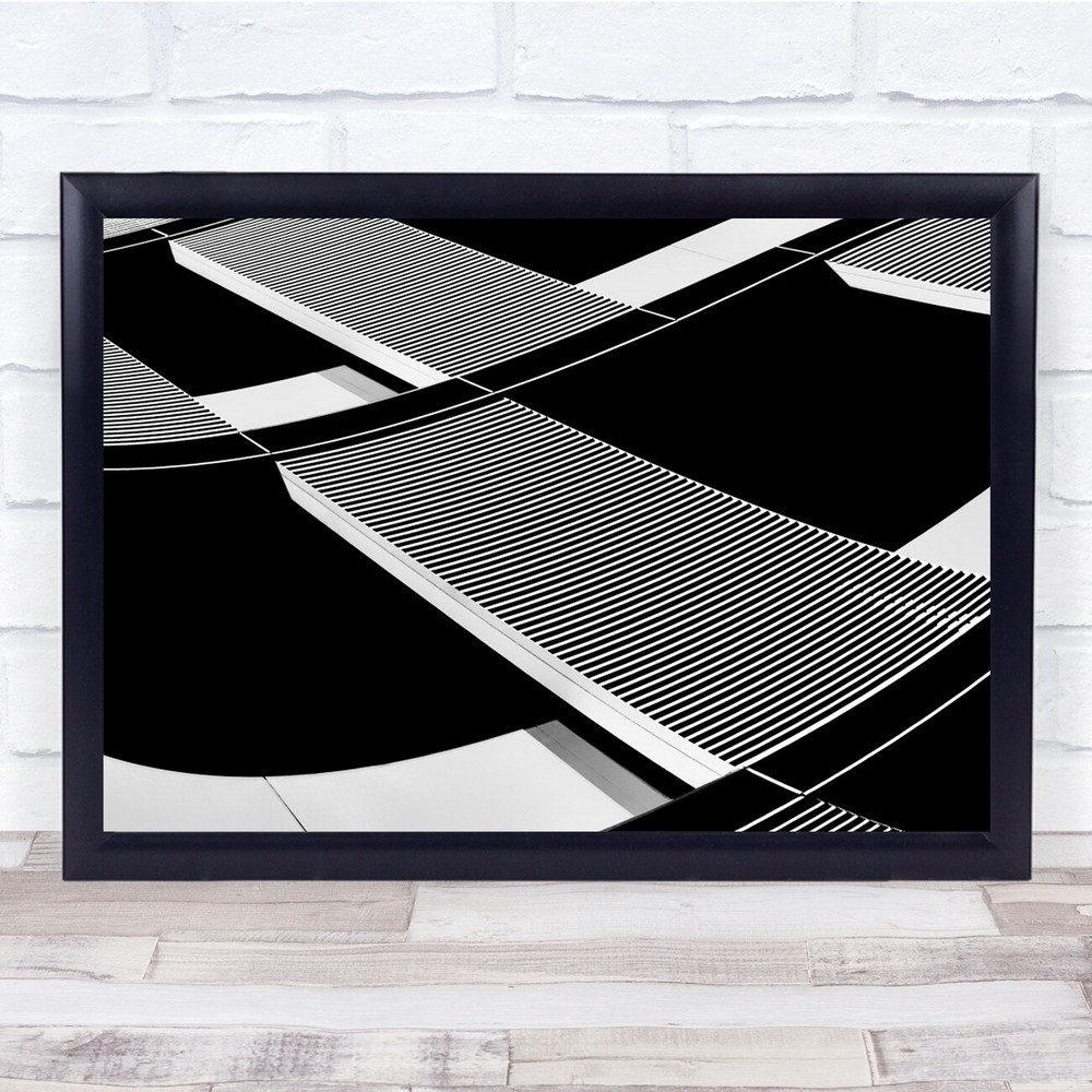 Architecture Abstract Building Modern Expo Lisbon City Graphic Wall Art Print-image