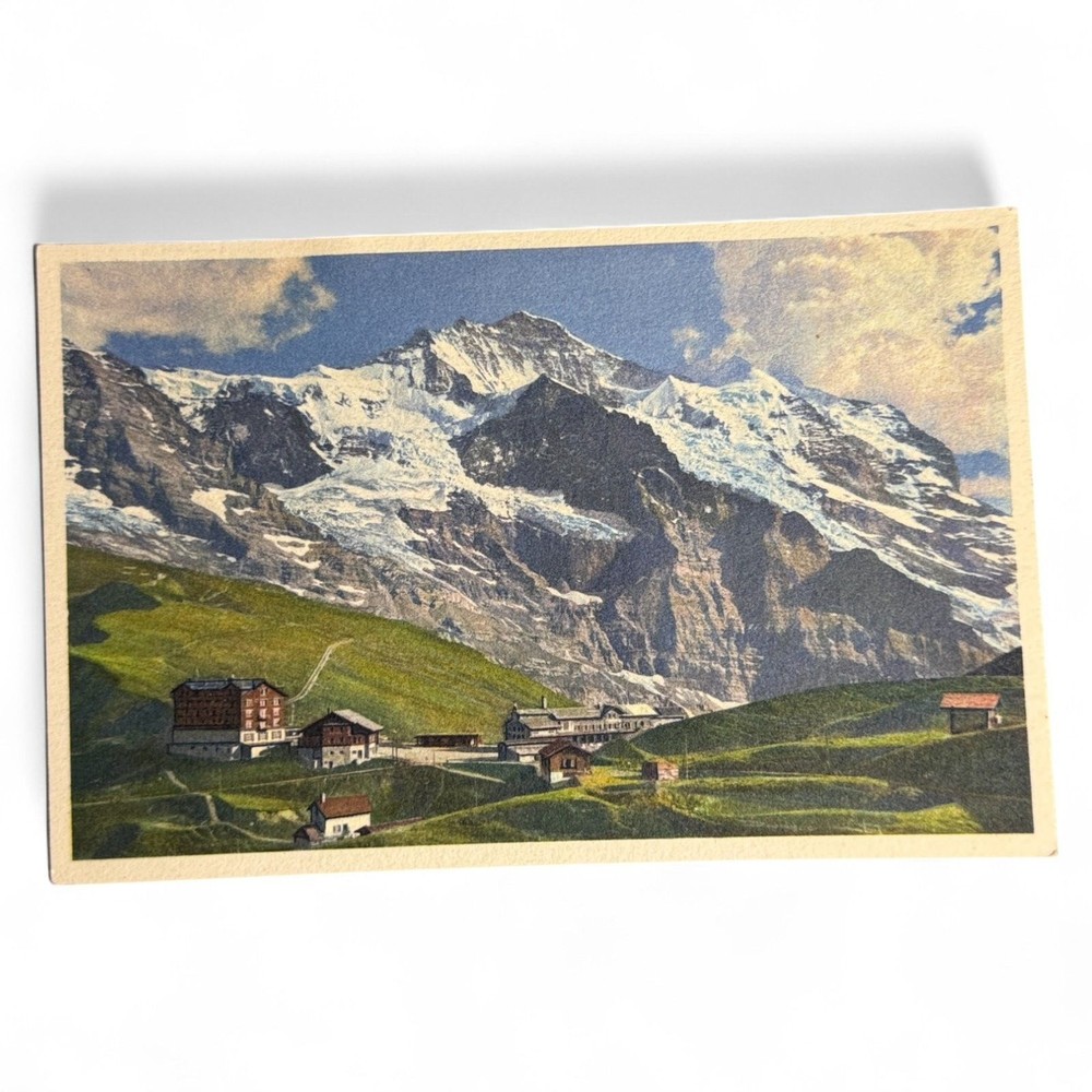 Vintage Postcard Switzerland Alps Eiger Mönch Jungfrau Berner Oberland Travel
