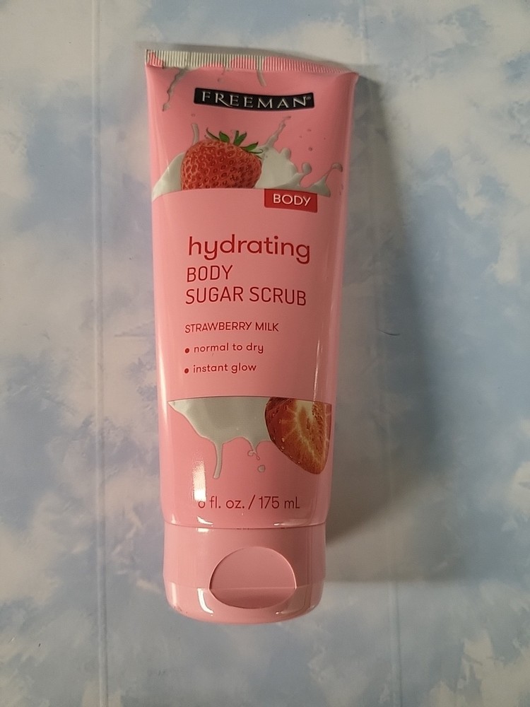 1 FREEMAN EXFOLIATING  BODY SUGAR SCRUB STRAWBERRY FREE SHIPPING