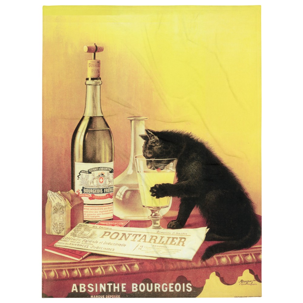 Absinthe Bourgeois Throw Blanket 60