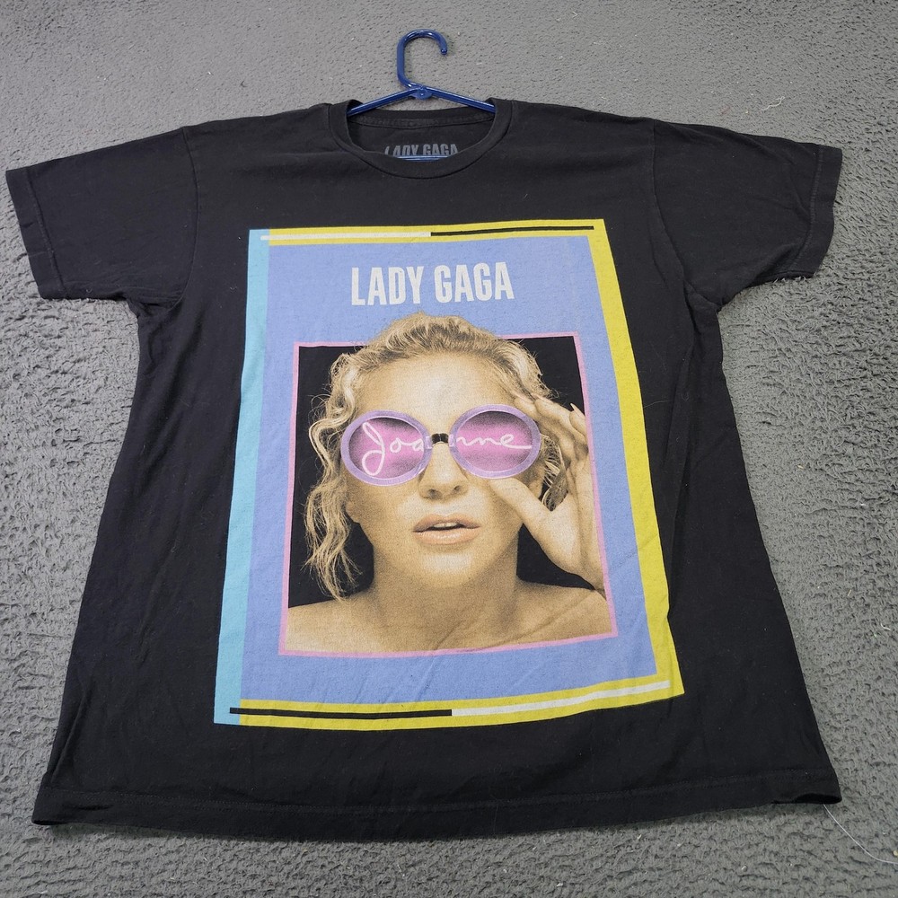 Lady Gaga Joanne World Tour Shirt Mens Large Black 2017 Concert Graphic Tee