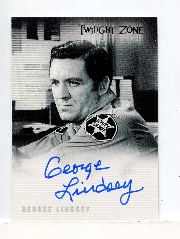 Twilight Zone 3 Shadows and Substance George Lindsey Autograph Card A-65