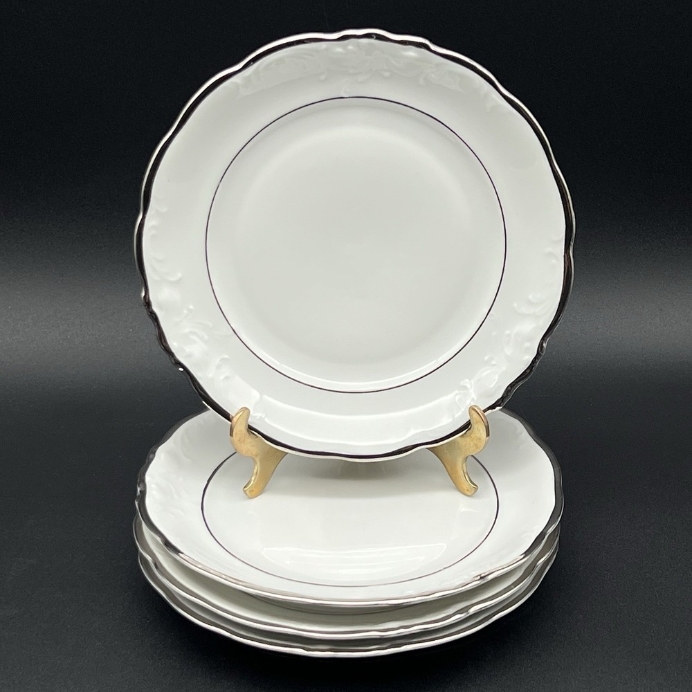 Vintage Wawel Set Of 4 Bread And Butter Plates Made In Poland