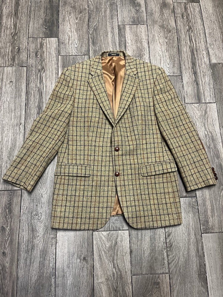 Barbour Blazer Adult Size 44 Brown Wool
