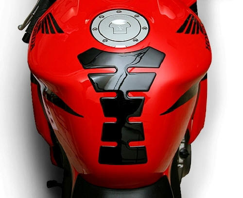 BLACK LACQUER TANK PAD for Honda Kawasaki Suzuki Yamaha