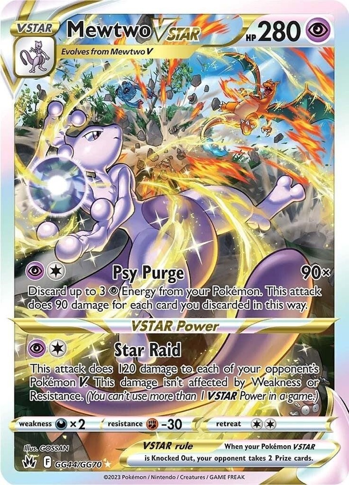 Mewtwo VSTAR GG44/GG70 SWSH: Crown Zenith: Galarian Gallery Holo