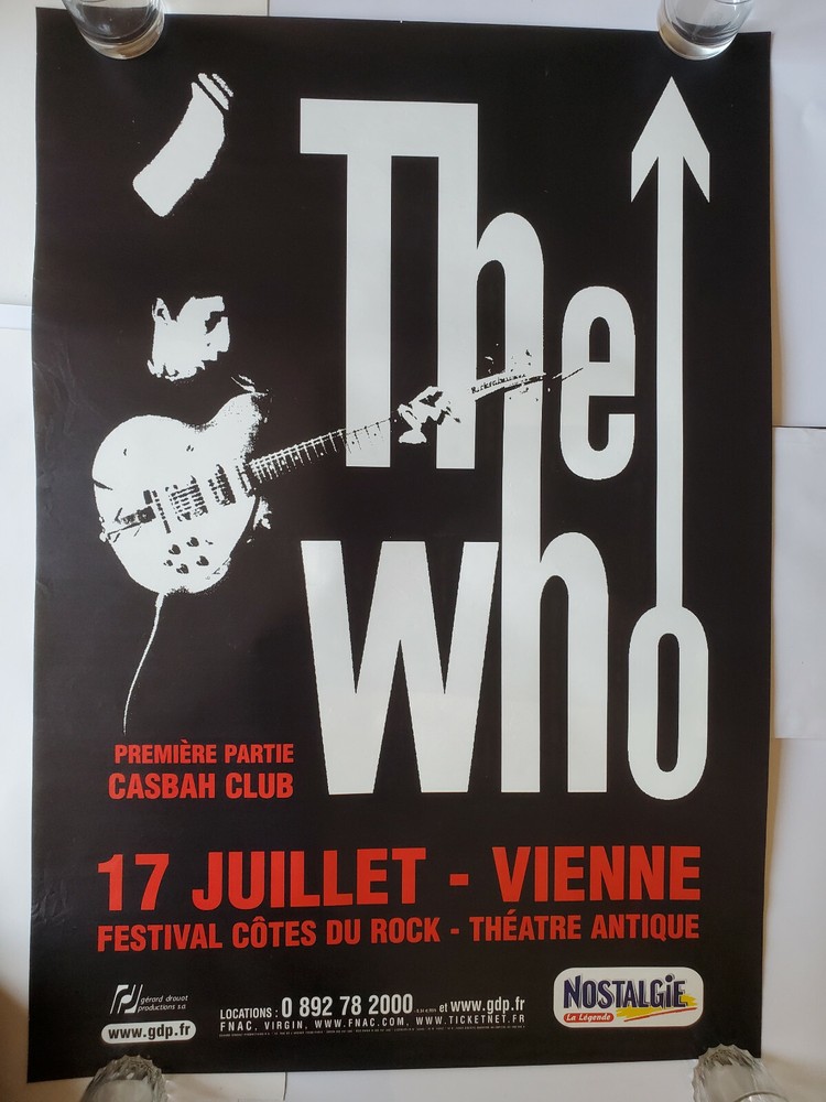 The Who Original Iconic Gorgeous Vienna  AOR BG FD Concert Poster