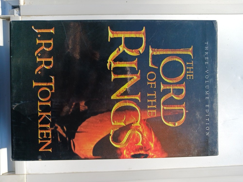 The LORD OF THE RINGS 3 Volume Box Set J.R.R. Tolkien Houghton Mifflin *READ *