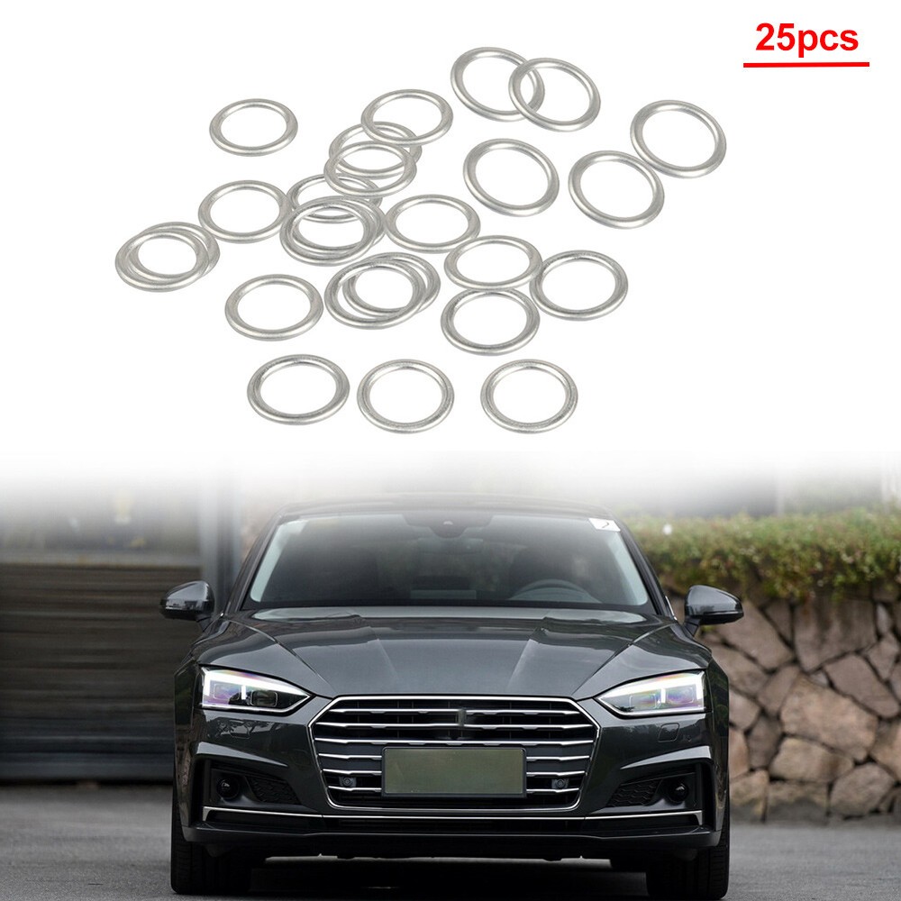 Transmission Oil Drain Plug Gaskets Washers Seals Kit Fit For Audi For VW 25x