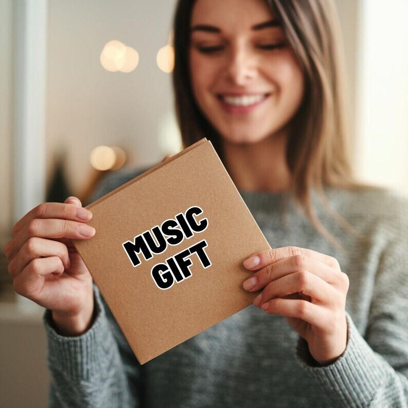 Personalized Music CD - Vinyl Style - Unique Gift in Kraft Sleeve - Custom Playl