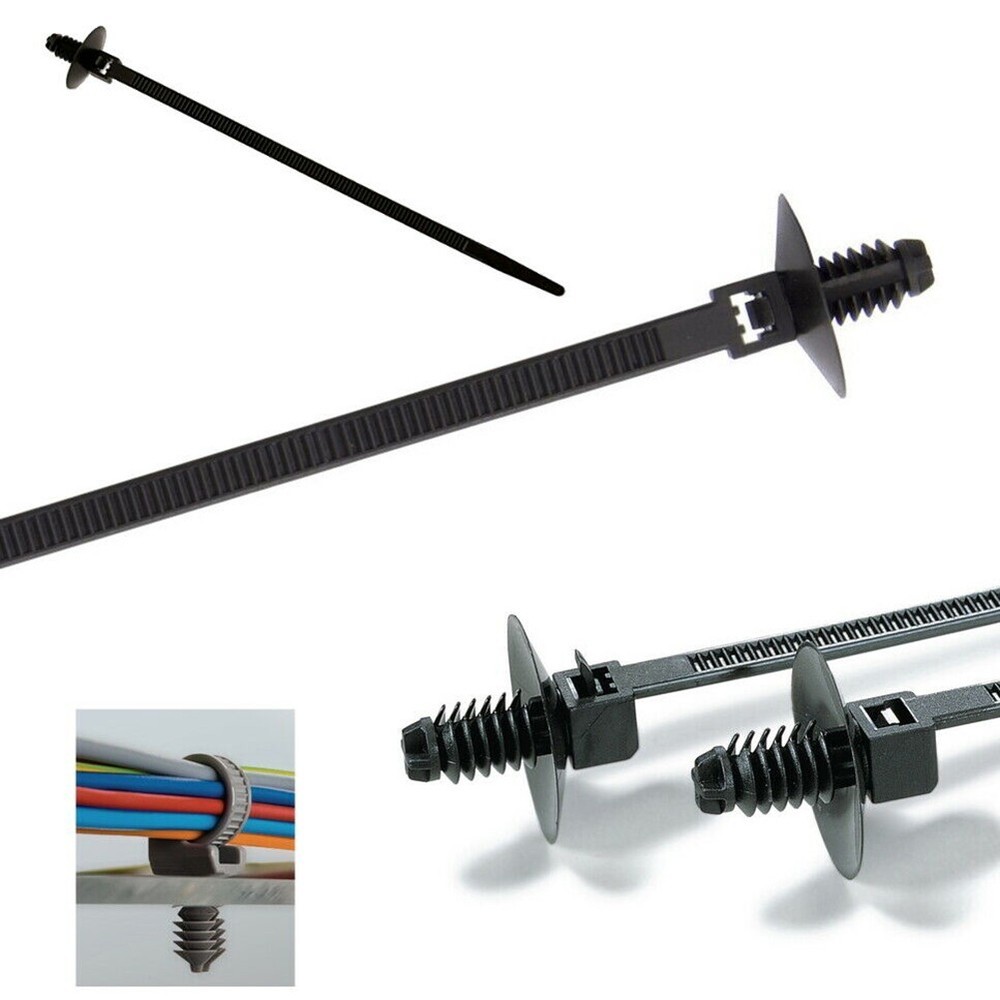 Releasable Zip Ties for Boat Car Wiring Tree Trails Push Fit Wrap