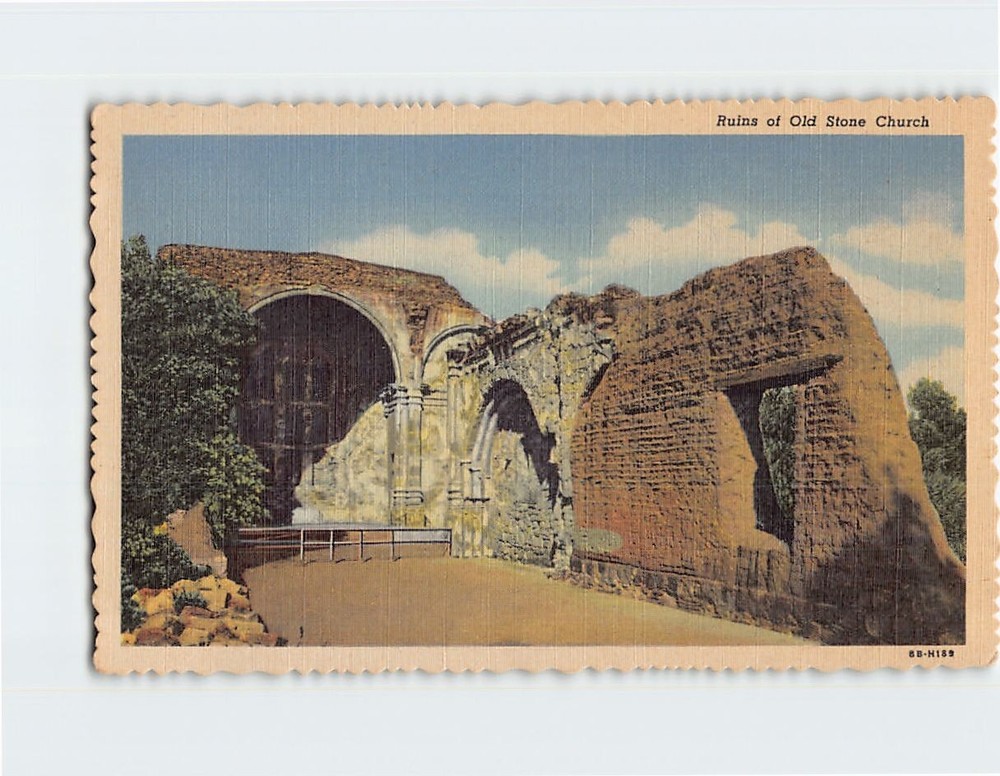 Postcard Ruins of Old Stone Church Mission San Juan Capistrano California USA