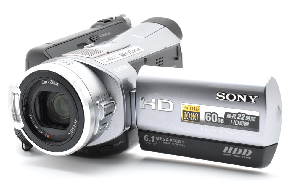 [MINT] SONY HDR-SR7 Handycam Camcorder Silver Nightshot Video Camera 60GB JAPAN