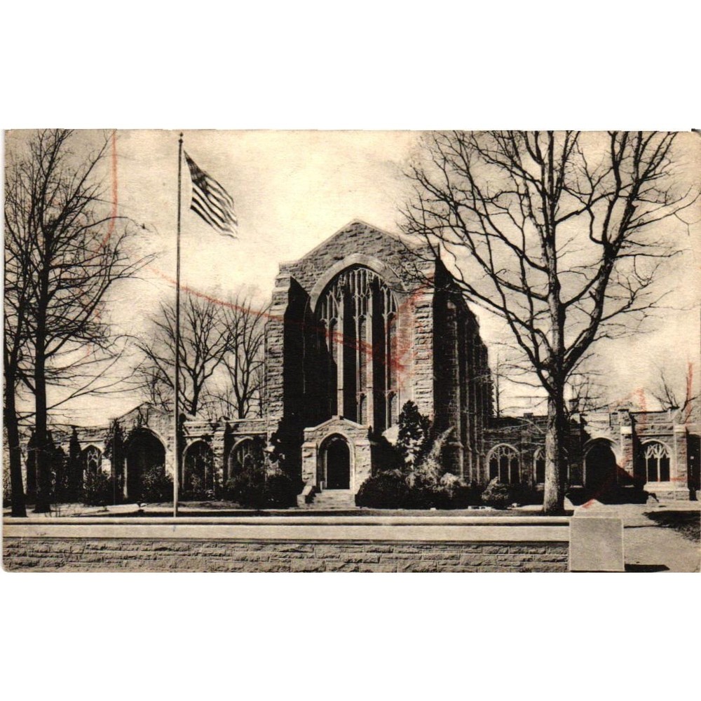 Vintage Washington Memorial Chapel Postcard Valley Forge PA Albertype Co BW