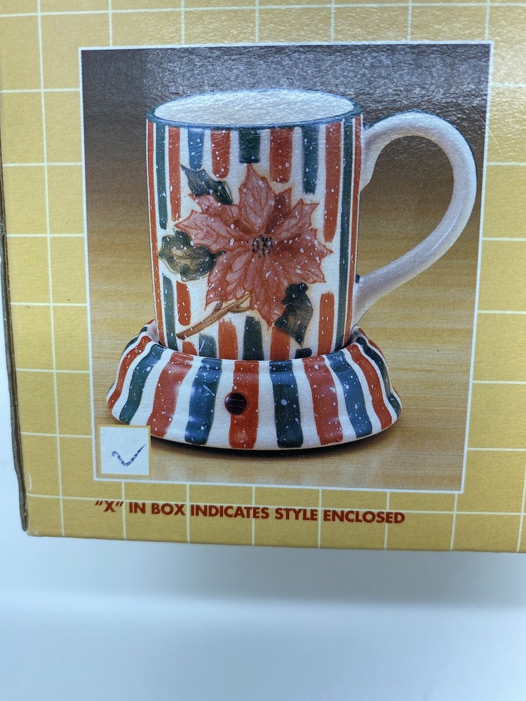 VTG Mug & Heated Warmer Plate Set 12oz New