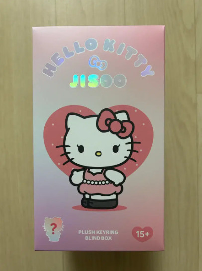 Jisoo x Hello Kitty Plush Random Keyring Limited BlackPink Sanrio Official MD