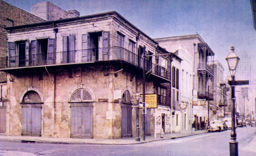 Postcard old absinthe House Bourbon St., New Orleans, Louisiana-image