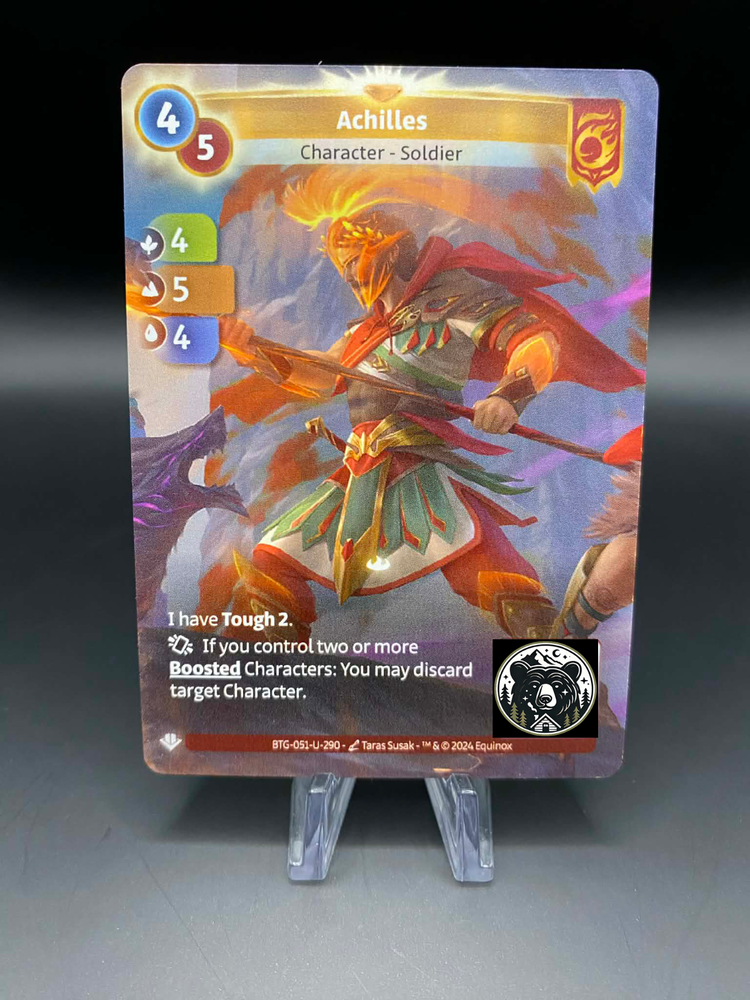 Altered TCG Unique Achilles BTG-051-U-290 Tough 2 Discard Unscanned-image