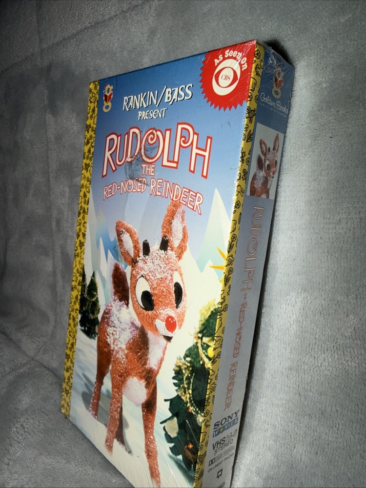 Rudolph the Red Nosed Reindeer Golden Book Original TV Classic Sony (VHS, 2002)