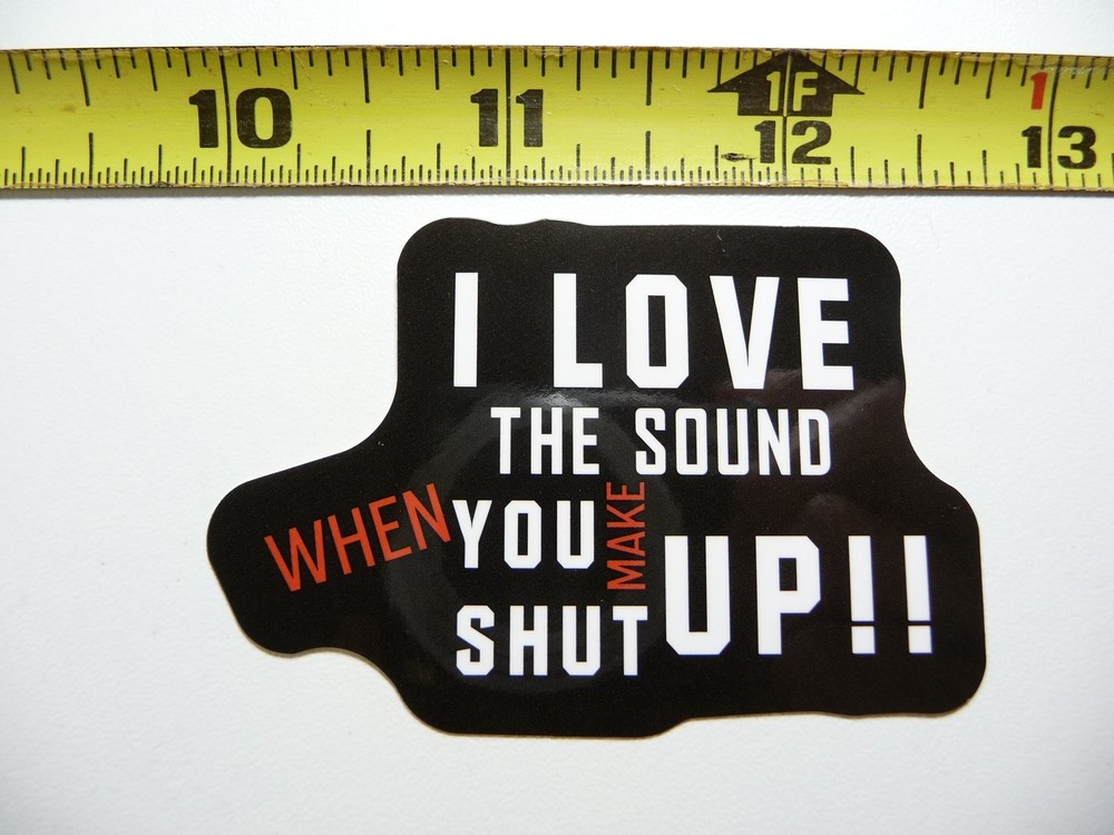 Blue Collar Shut Up Laptop Decal Sticker for Work