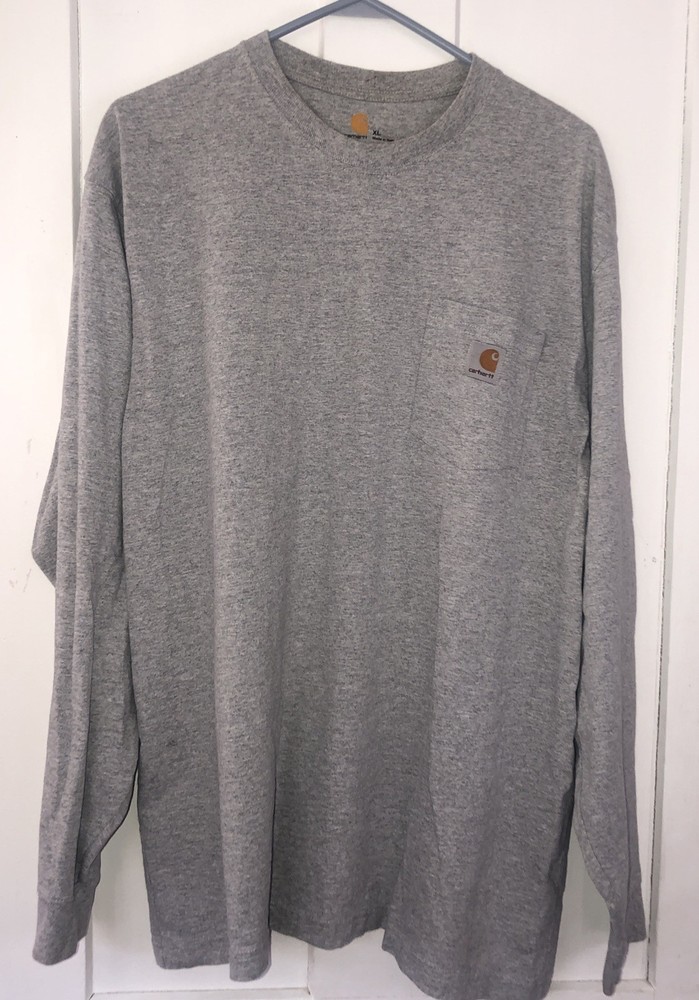 Carhartt Men’s Long Sleeve Sleeve T Shirt / Pocket Original Fit Mens Size XL