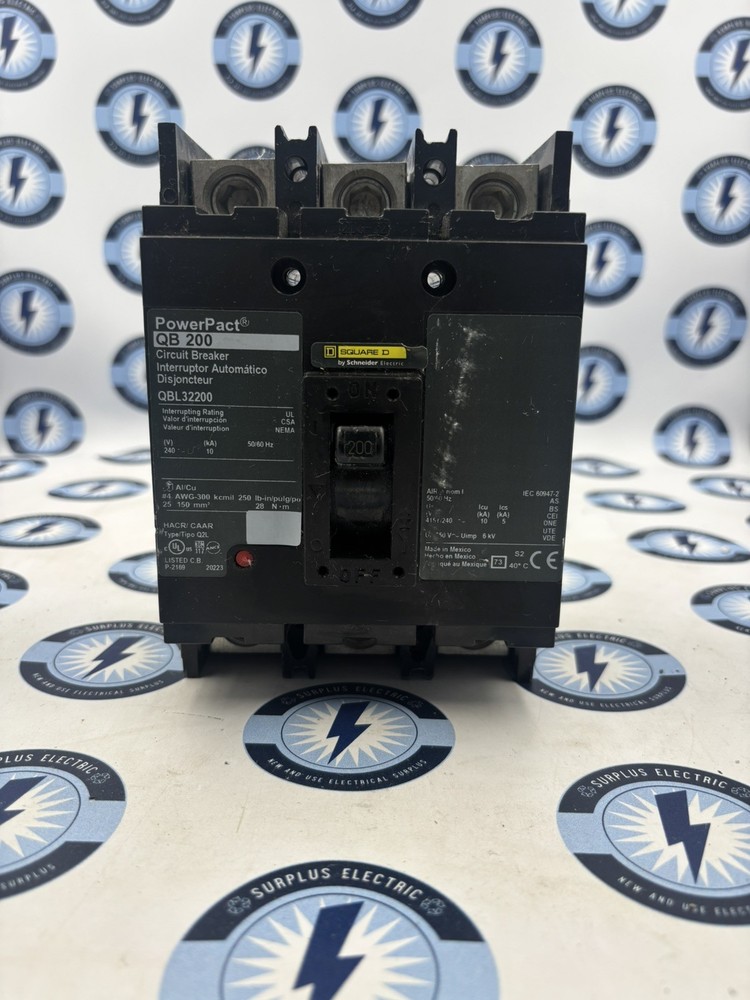 Square D Qbl32200 200A 3 Pole 240V Qb 200 Powerpact Circuit Breaker