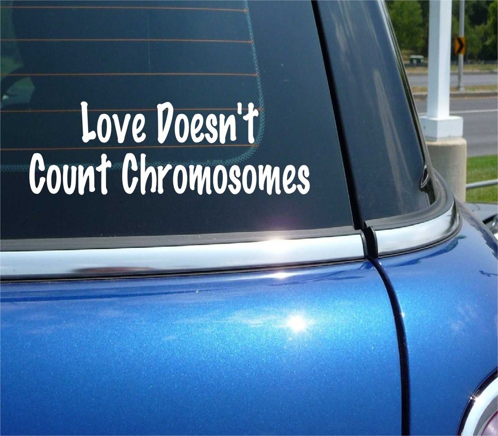 Down Syndrome Awareness Decal - Love Beyond Chromosomes Car Sticker