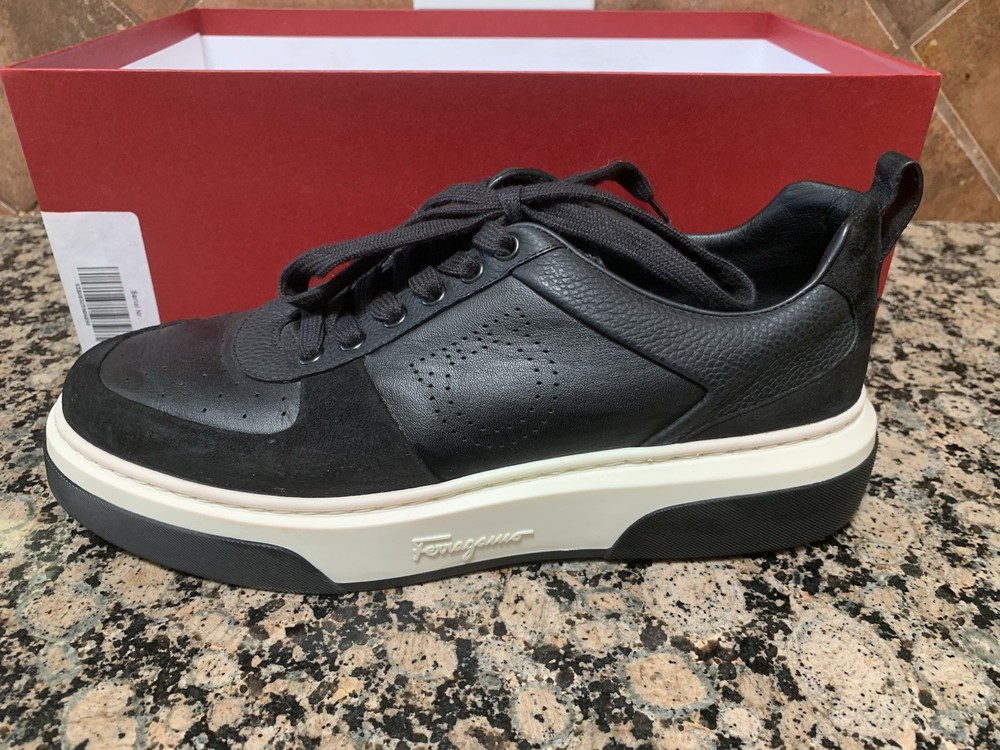 Salvatore Ferragamo Cassina Low-Top Gancini Sneakers Men’s Size 9 With Box