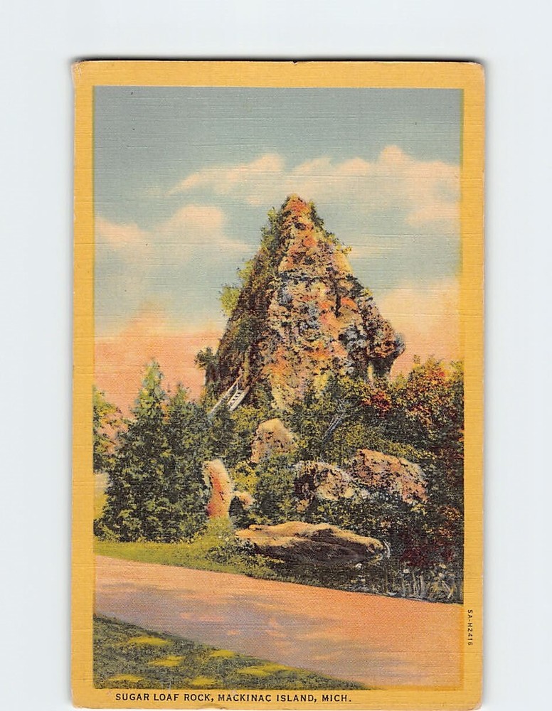 Postcard Sugar Loaf Mackinac Island Michigan USA
