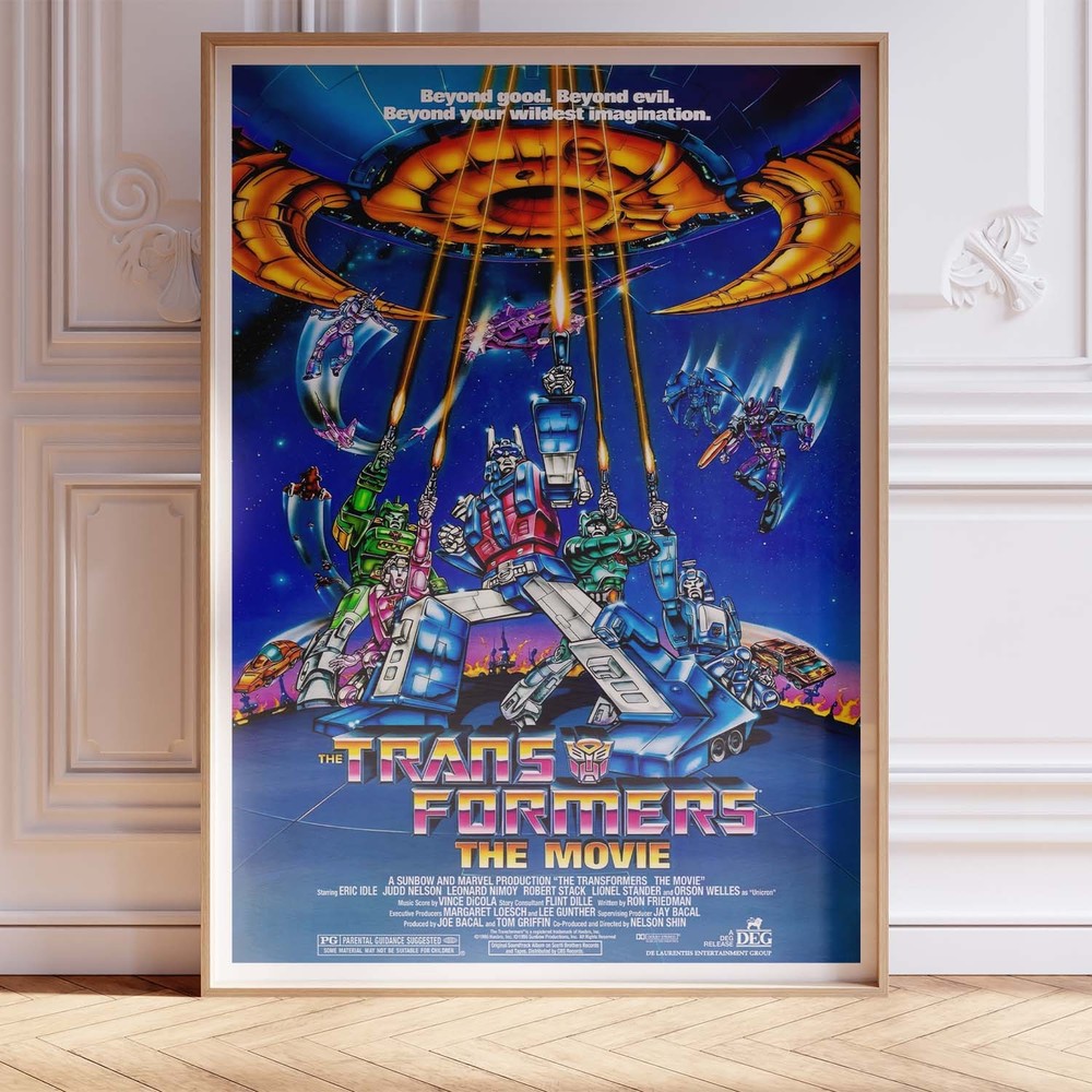The Transformers Movie Poster Wall Art A0 Large Print Decor Vintage