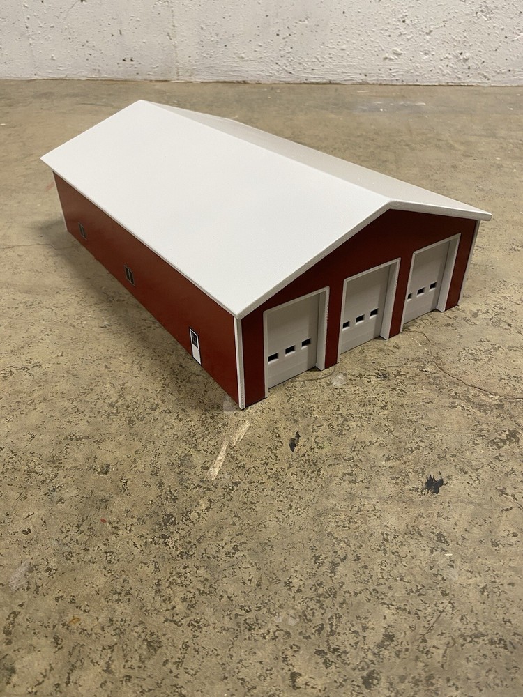 1/64 Custom scratch built 50x80 building Red/white DCP Truck Shop