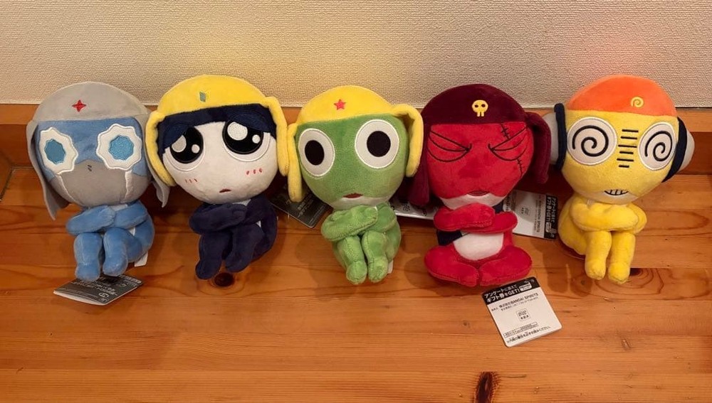 Sgt. Frog Keroro Gunso Keroro Plush Mascot Keychain Set of 5 NEW FS JP