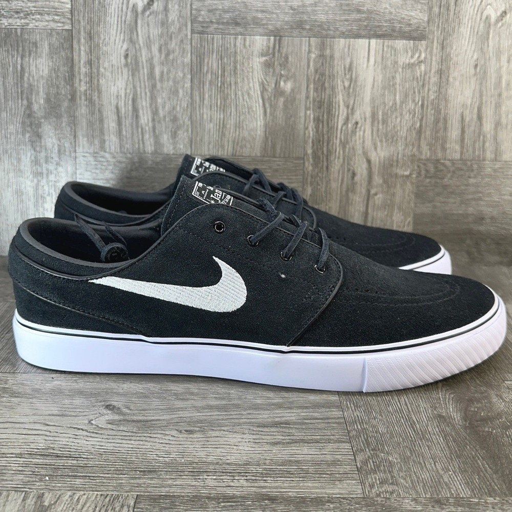 Nike SB Zoom Stefan Janoski OG+ Mens 12 Black Suede Low Top Skate NEW FD6757-001