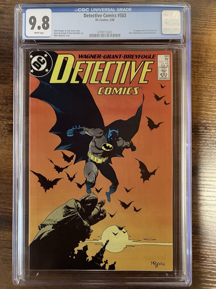 Detective Comics #583 CGC 9.8 WP Batman 1st Scarface & Ventriloquist DC 1988