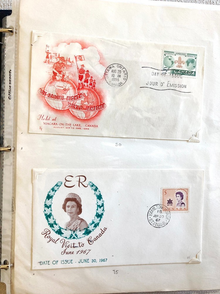 Vintage Collection of 90 Canada First Day Covers - Queen Elizabeth Included