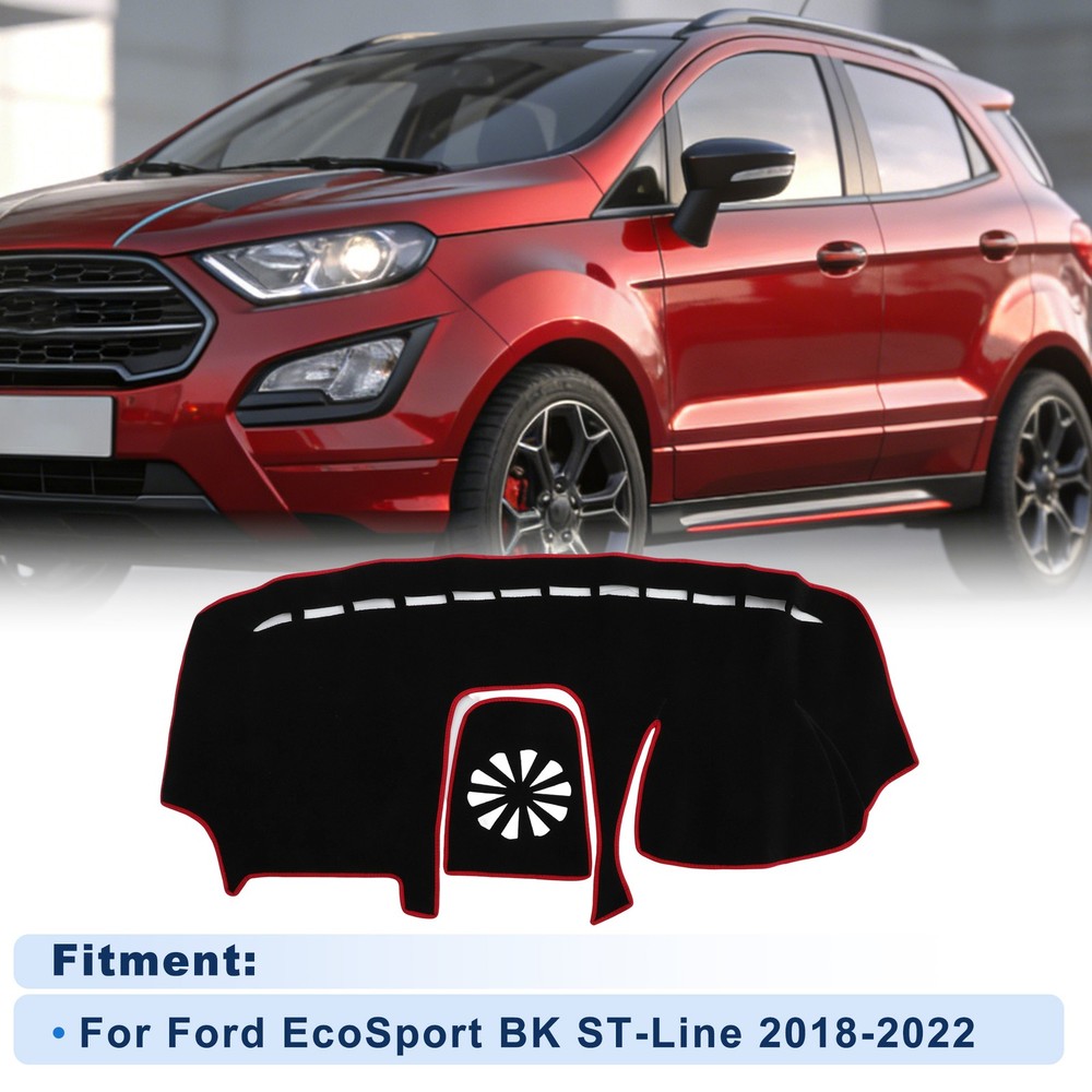 Dash Cover for Ford EcoSport BK ST-Line 2018-2022 Black With Red Edge 1 set