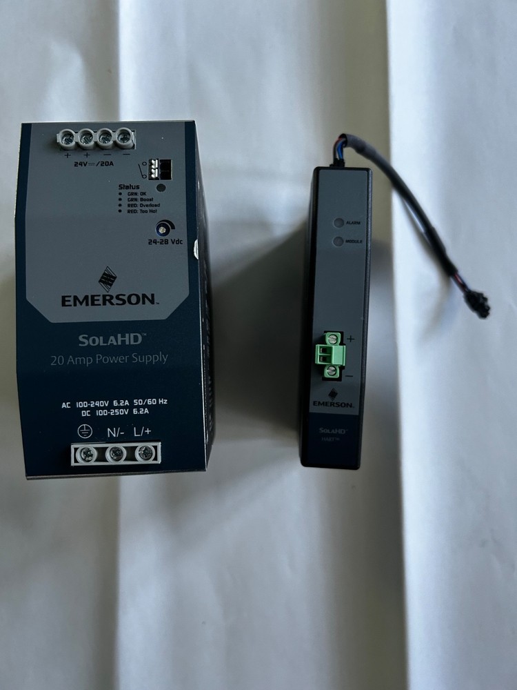 Emerson Sola HD SDN 20-24-100D DIN Rail Mount 12-28VDC/12-28VDC Power Supply 20A
