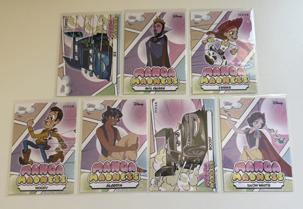 2026 Topps Disney Neon Manga Madness Insert Lot Cards No Duplicates!