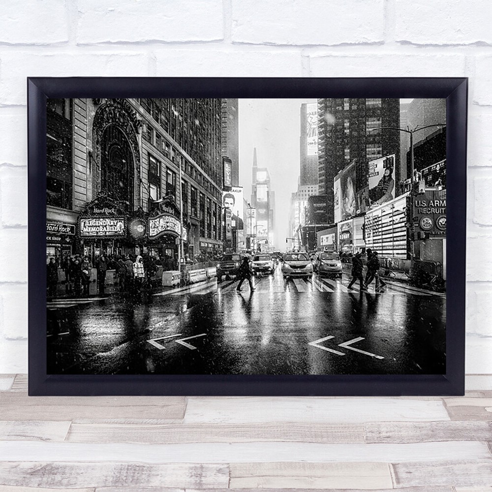Times Square Street Broadway New York NYC USA Wall Art Print